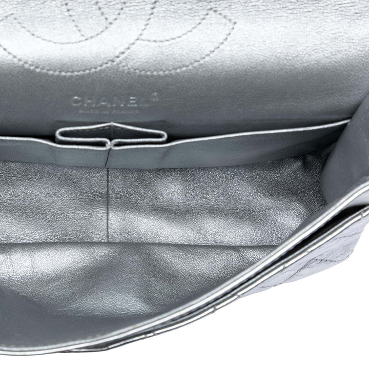 Chanel Matelassé Metallic vieilli Cuir de veau Reissue 2.55 Double rabat 226