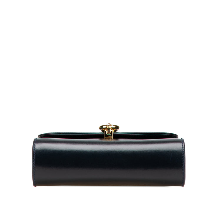 Leather Horsebit Crossbody Black - Gaby Paris