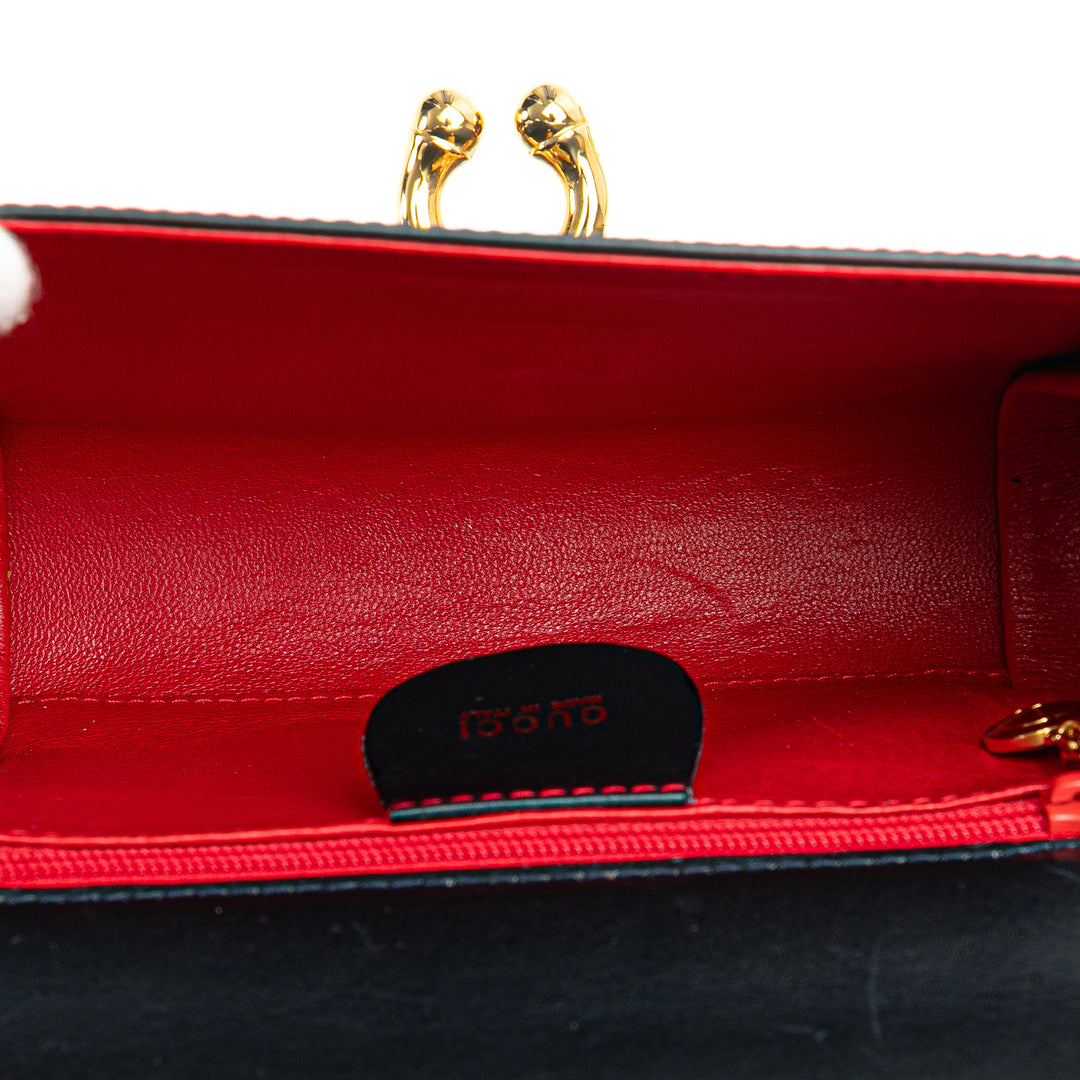 Leather Horsebit Crossbody Black - Gaby Paris
