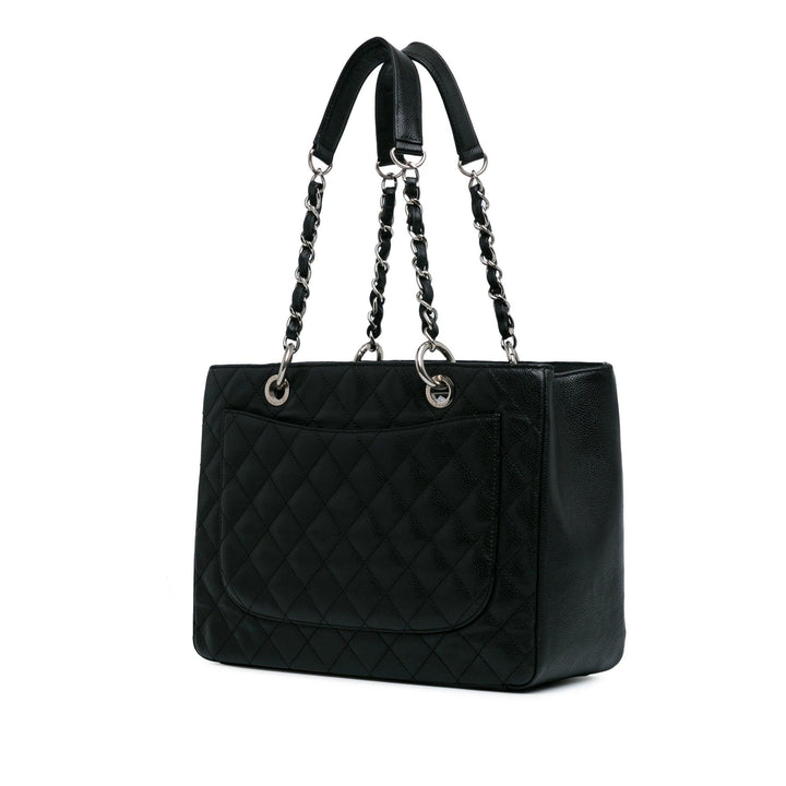 Caviar Grand Shopping Tote Black - Gaby Paris