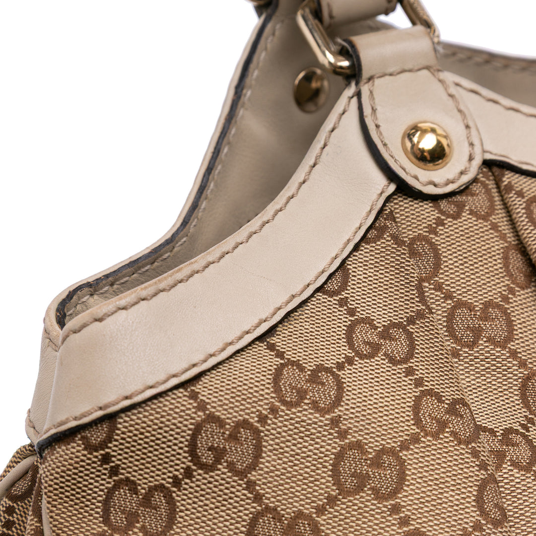 Large GG Canvas Sukey Tote Brown - Gaby Paris