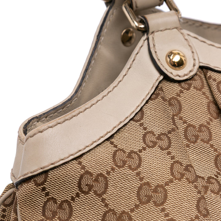 Large GG Canvas Sukey Tote Brown - Gaby Paris