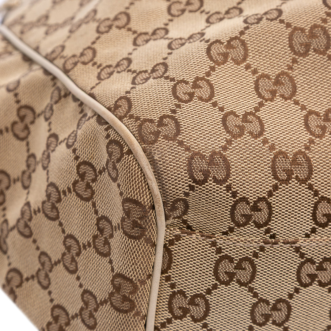 Large GG Canvas Sukey Tote Brown - Gaby Paris