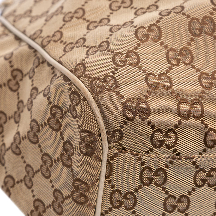 Large GG Canvas Sukey Tote Brown - Gaby Paris