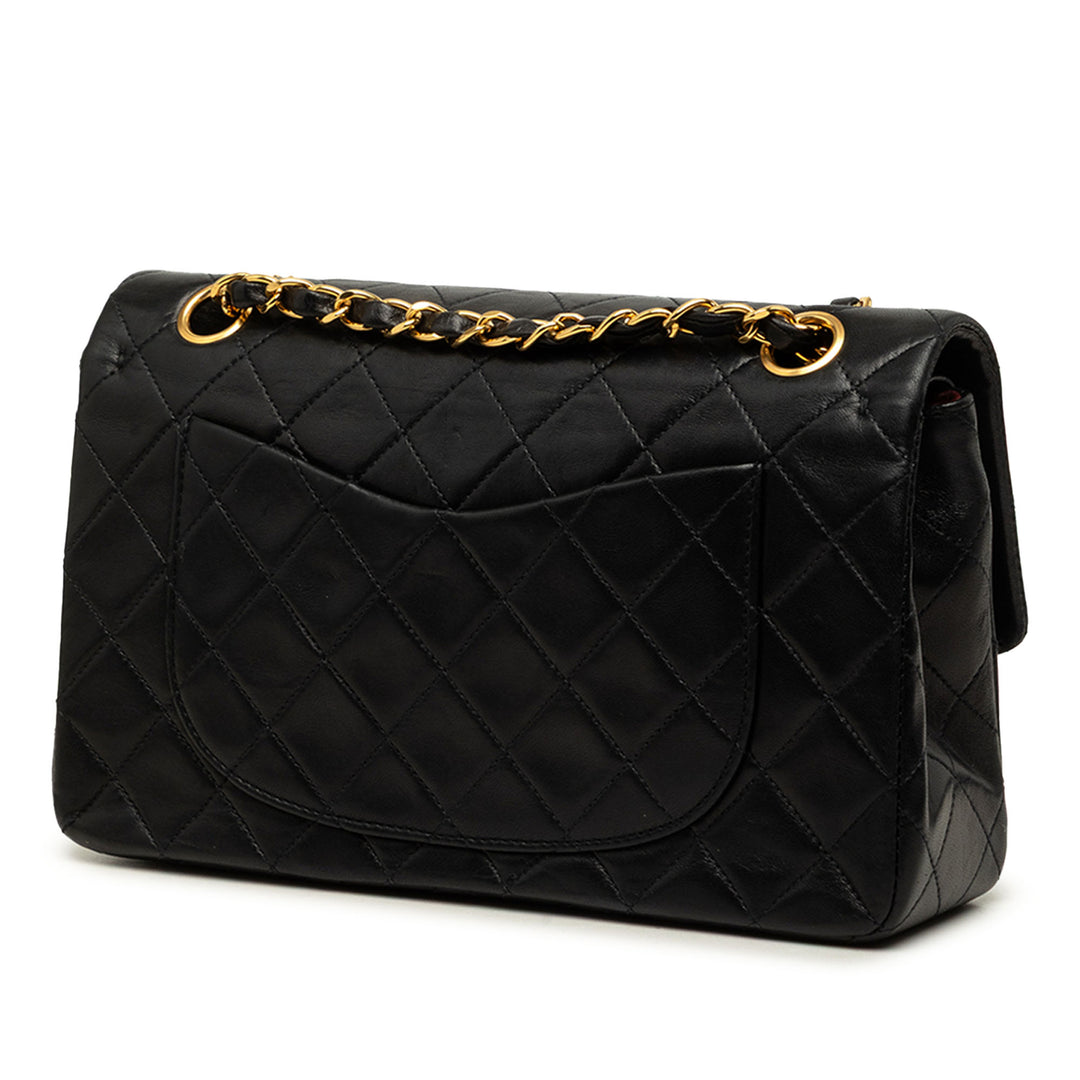 Chanel Sac porté épaule Classic Double rabat Petit Cuir d'agneau Noir – vue 2 – GABY PARIS
