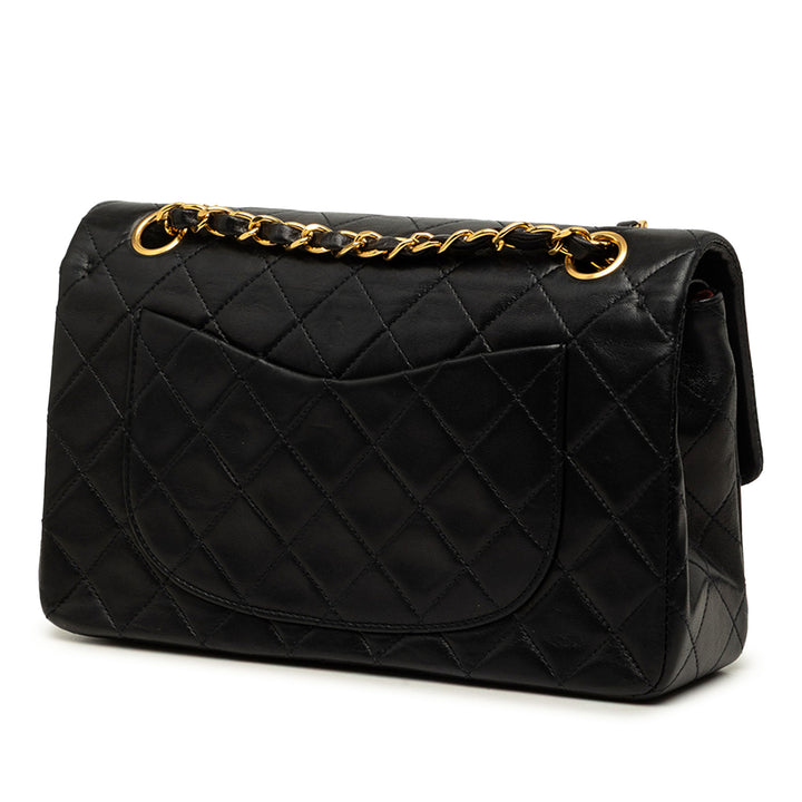 Chanel Sac porté épaule Classic Double rabat Petit Cuir d'agneau Noir – vue 2 – GABY PARIS