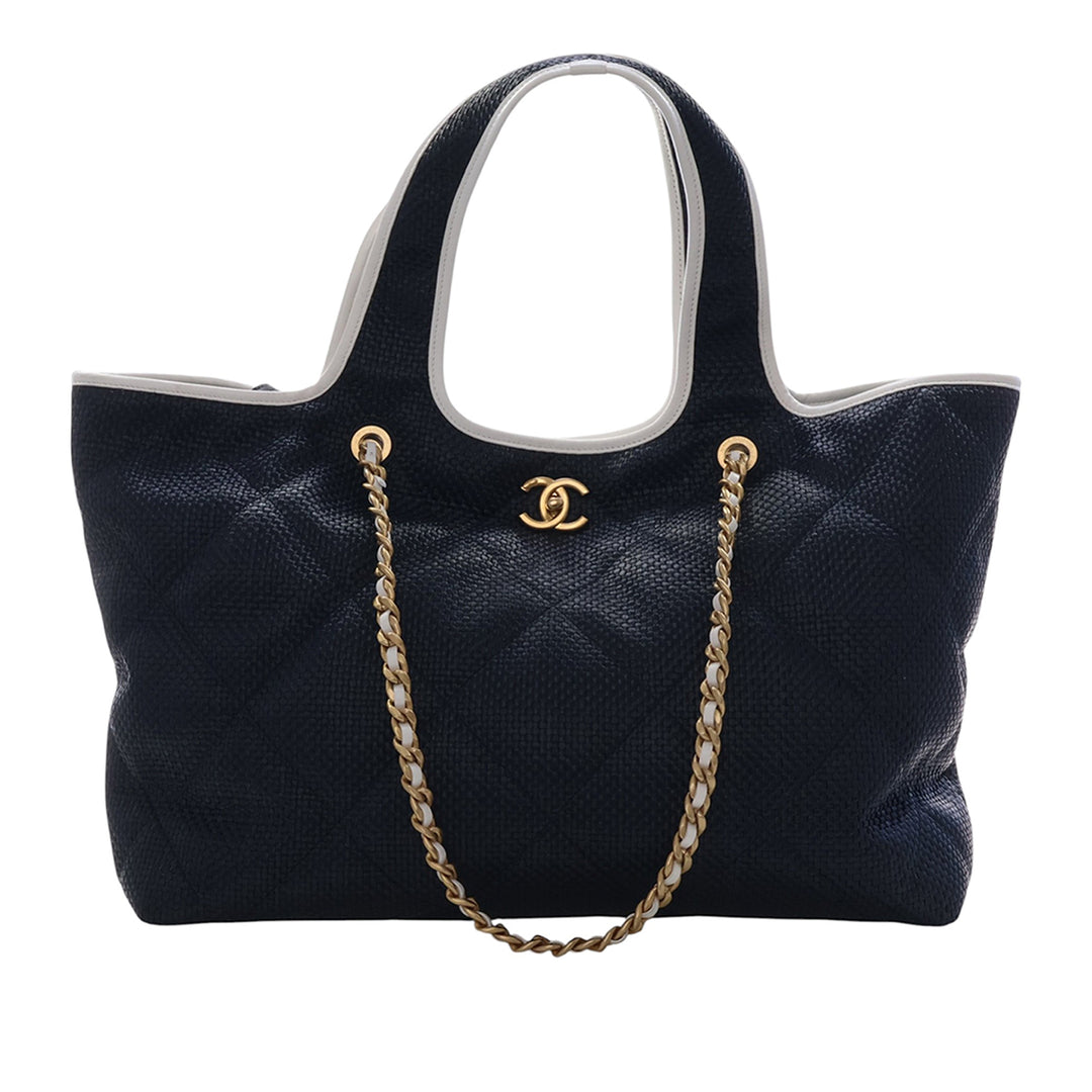 Chanel Large Raffia Coco Beach Cabas