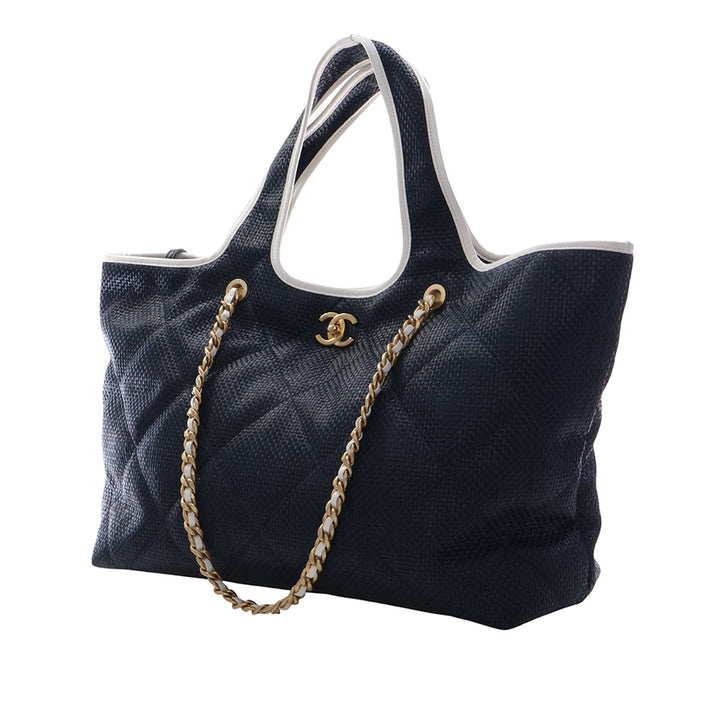 Chanel Large Raffia Coco Beach Cabas