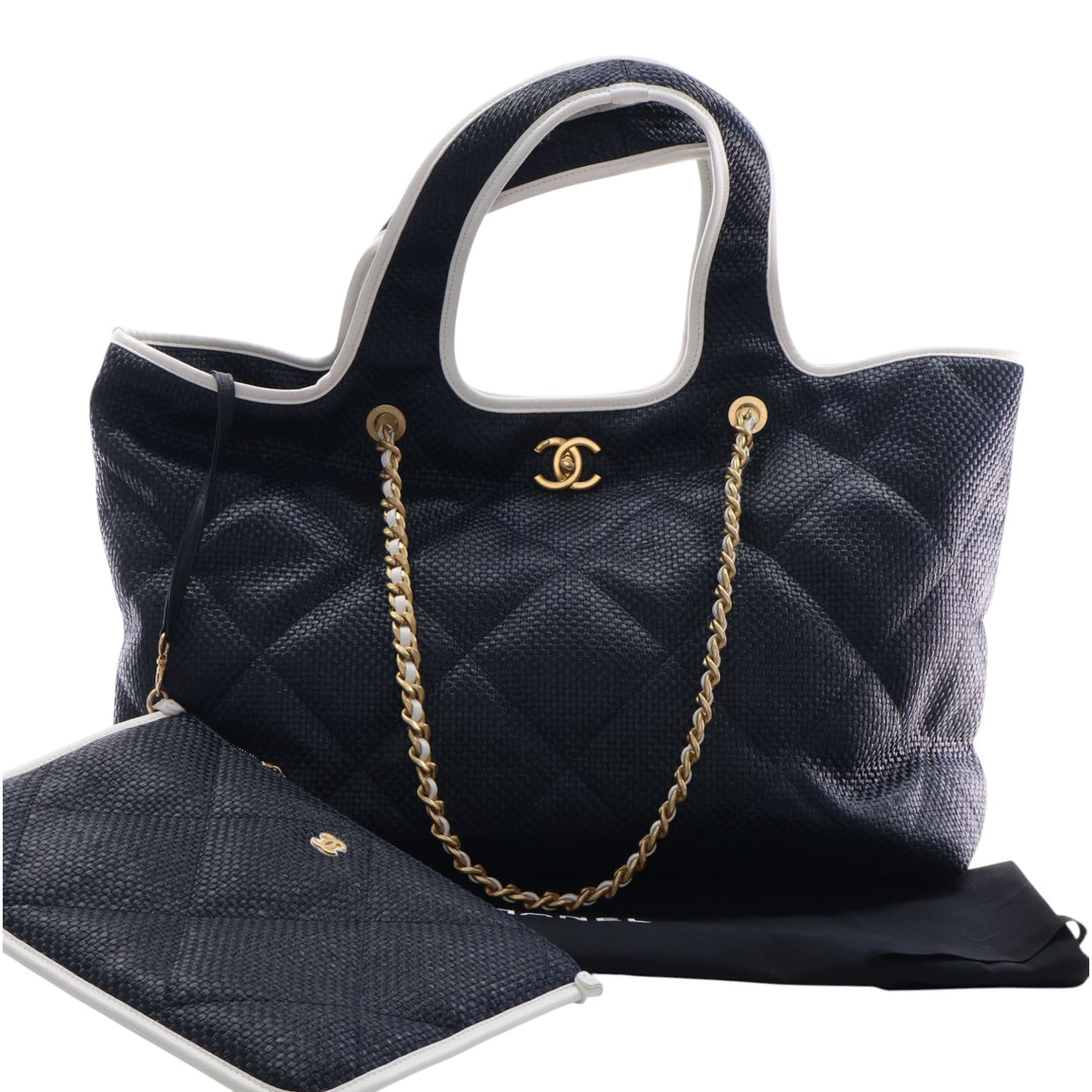 Chanel Large Raffia Coco Beach Cabas