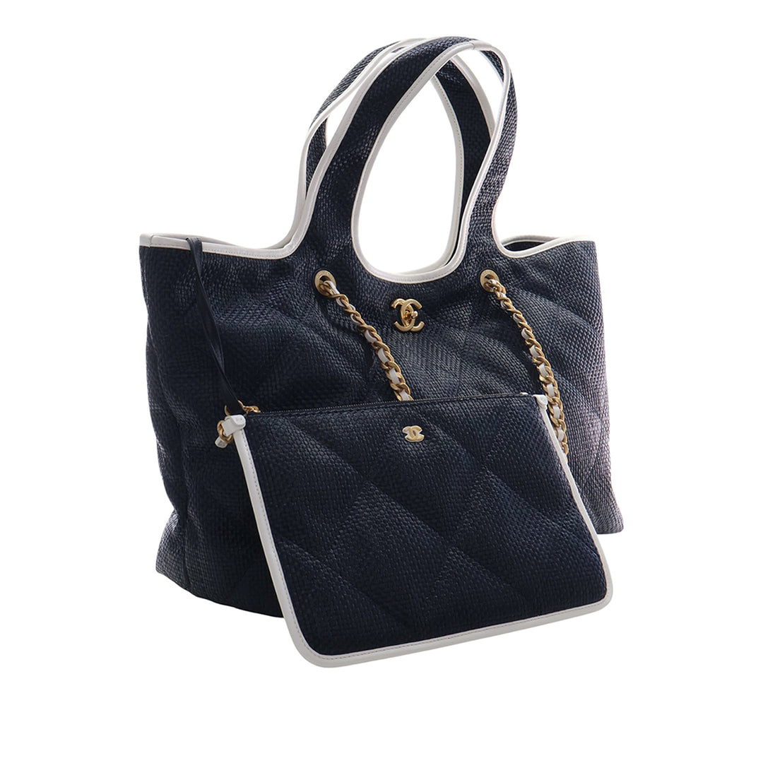 Chanel Large Raffia Coco Beach Cabas