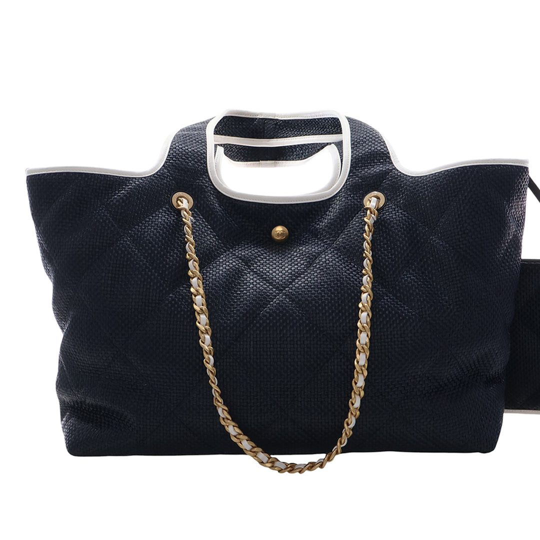 Chanel Large Raffia Coco Beach Cabas