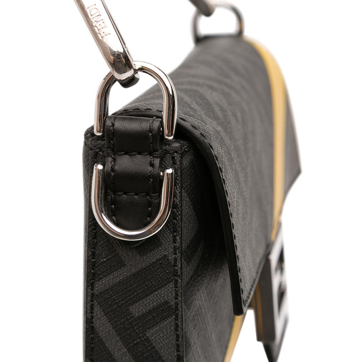 Fendi Zucca Coated Toile FF 1974 Diagonal Convertible Baguette Sac – GABY PARIS Authentique