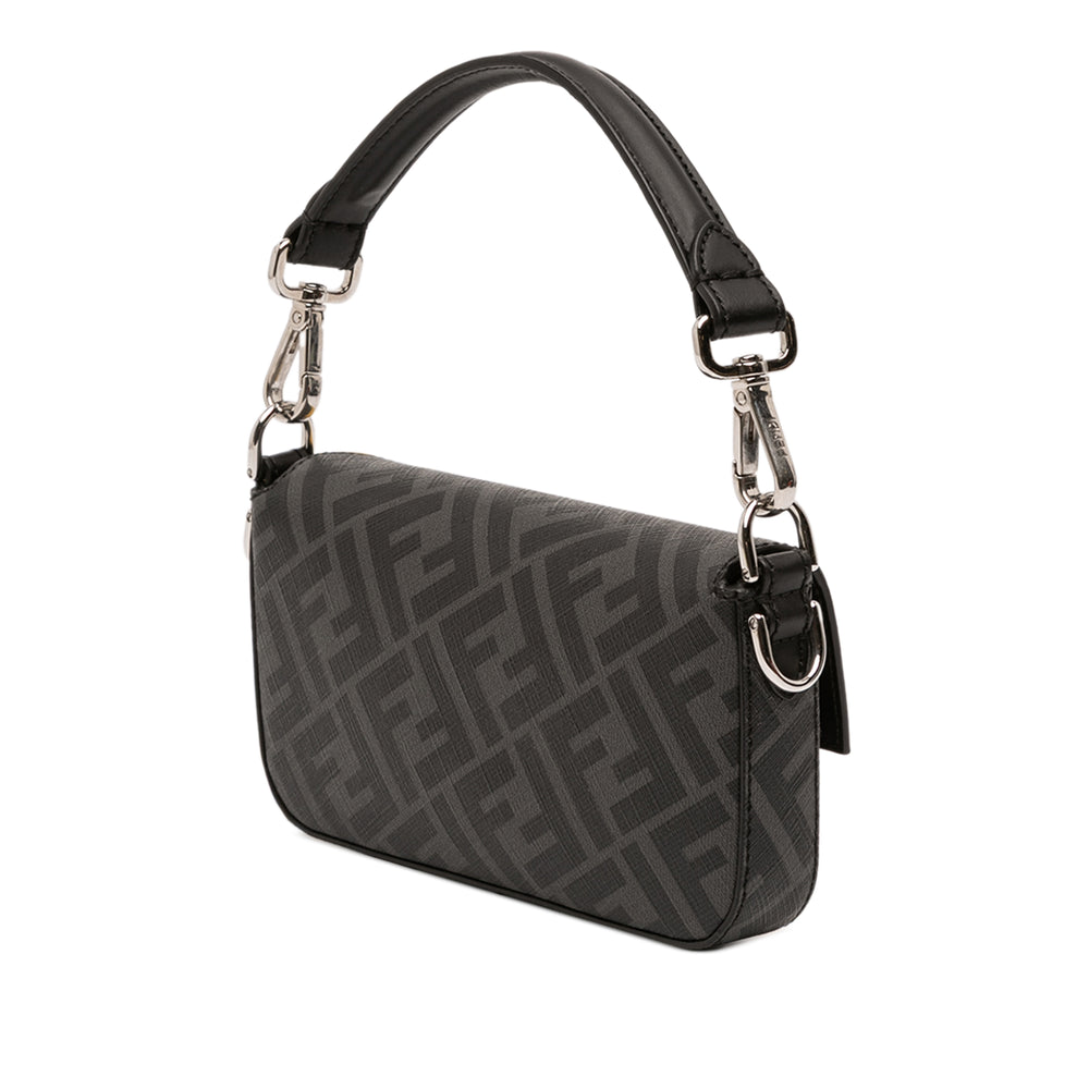 Fendi Zucca Coated Toile FF 1974 Diagonal Convertible Baguette Sac – GABY PARIS Authentique