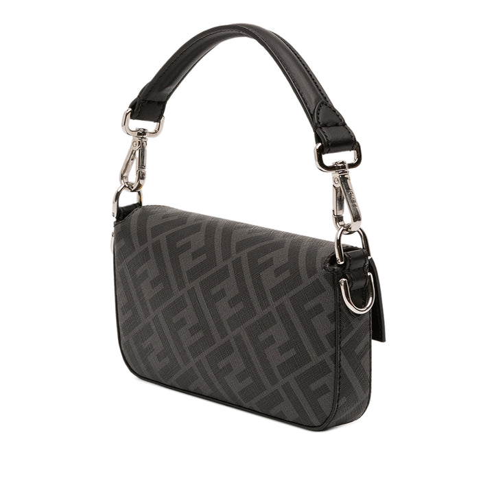 Fendi Zucca Coated Toile FF 1974 Diagonal Convertible Baguette Sac – GABY PARIS Authentique