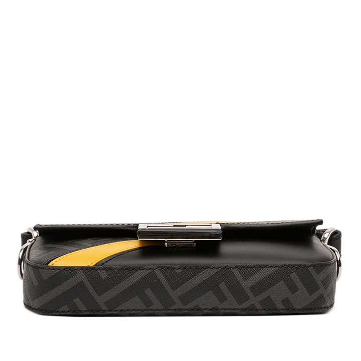 Fendi Zucca Coated Toile FF 1974 Diagonal Convertible Baguette Sac – GABY PARIS Authentique