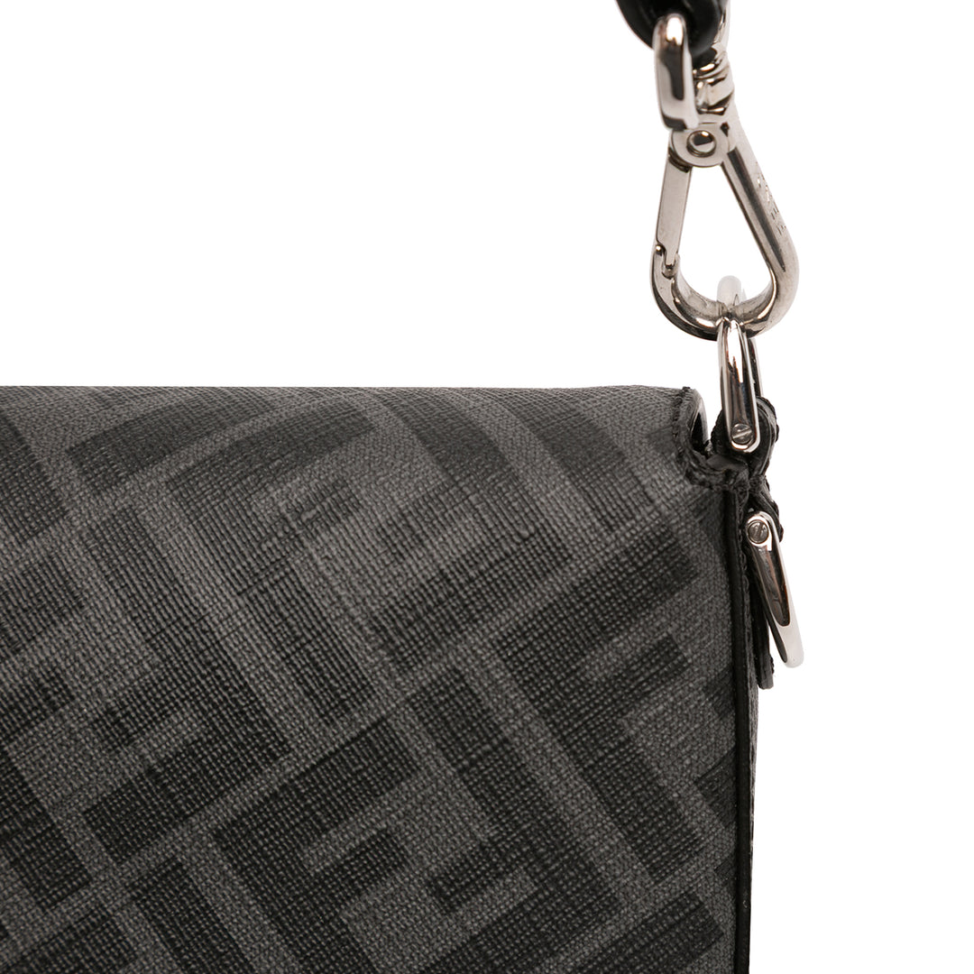 Fendi Zucca Coated Toile FF 1974 Diagonal Convertible Baguette Sac – GABY PARIS Authentique