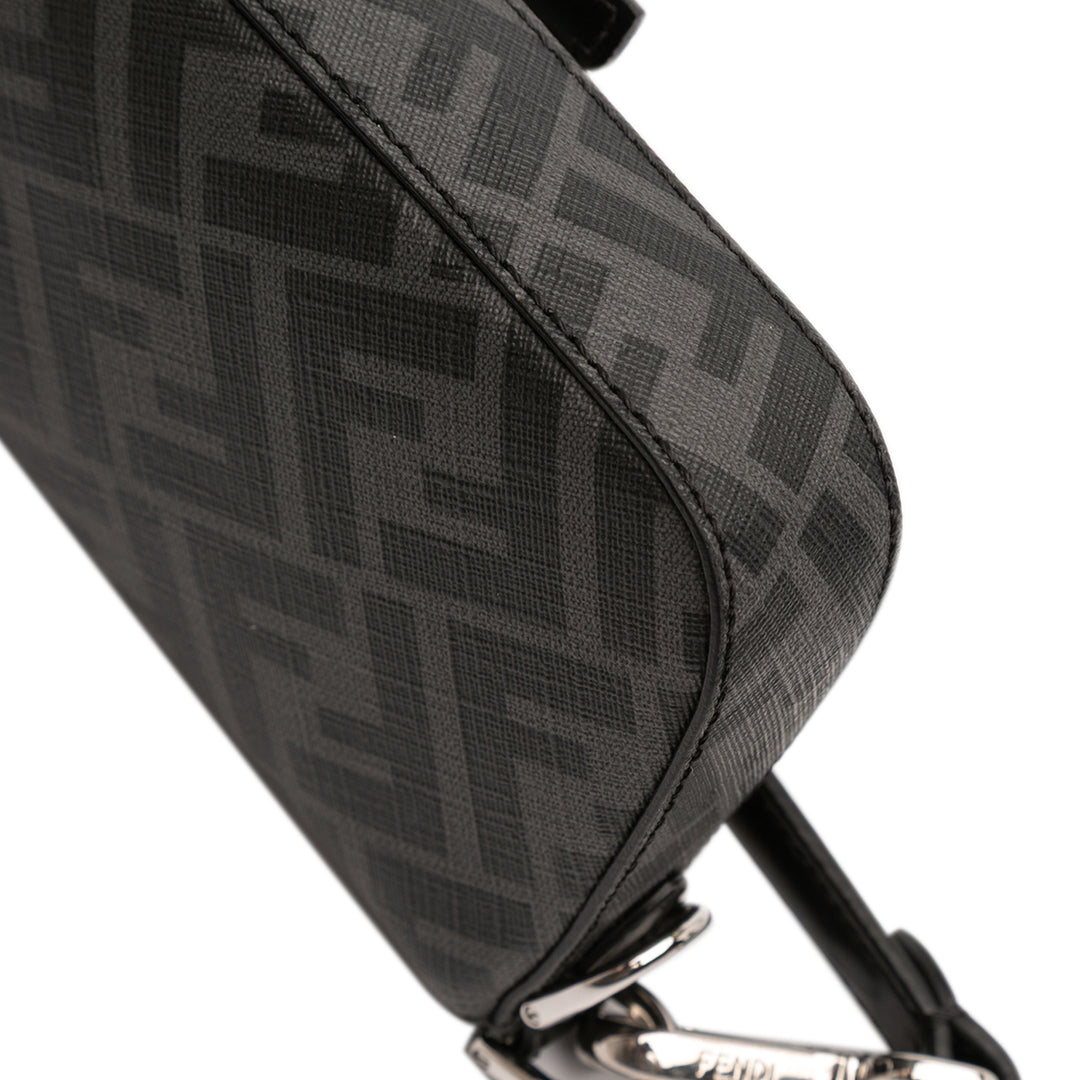 Fendi Zucca Coated Toile FF 1974 Diagonal Convertible Baguette Sac – GABY PARIS Authentique