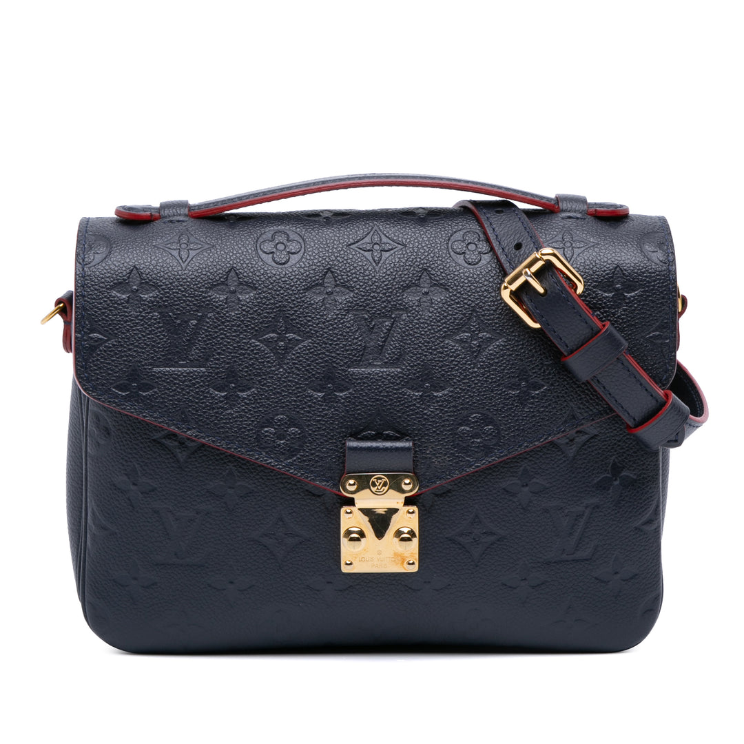Louis Vuitton Monogram Empreinte Pochette Metis Bleu – GABY PARIS Authentique