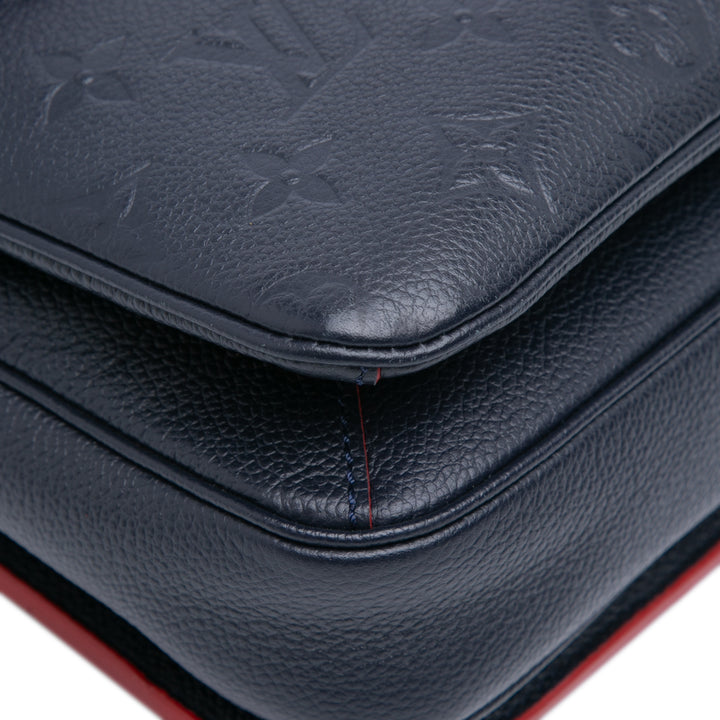 Louis Vuitton Monogram Empreinte Pochette Metis Bleu – GABY PARIS Authentique