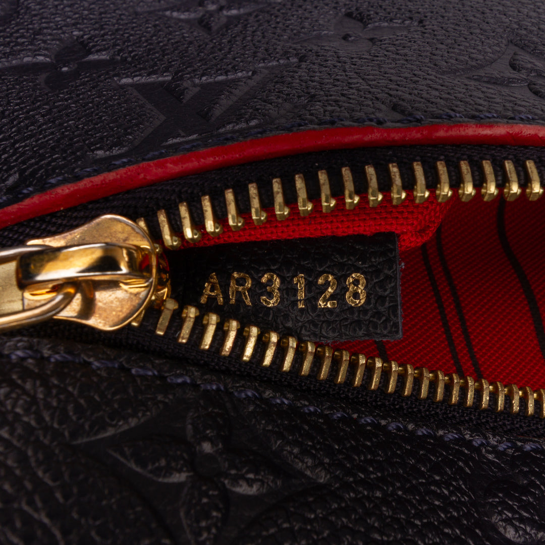 Louis Vuitton Monogram Empreinte Pochette Metis Bleu – GABY PARIS Authentique