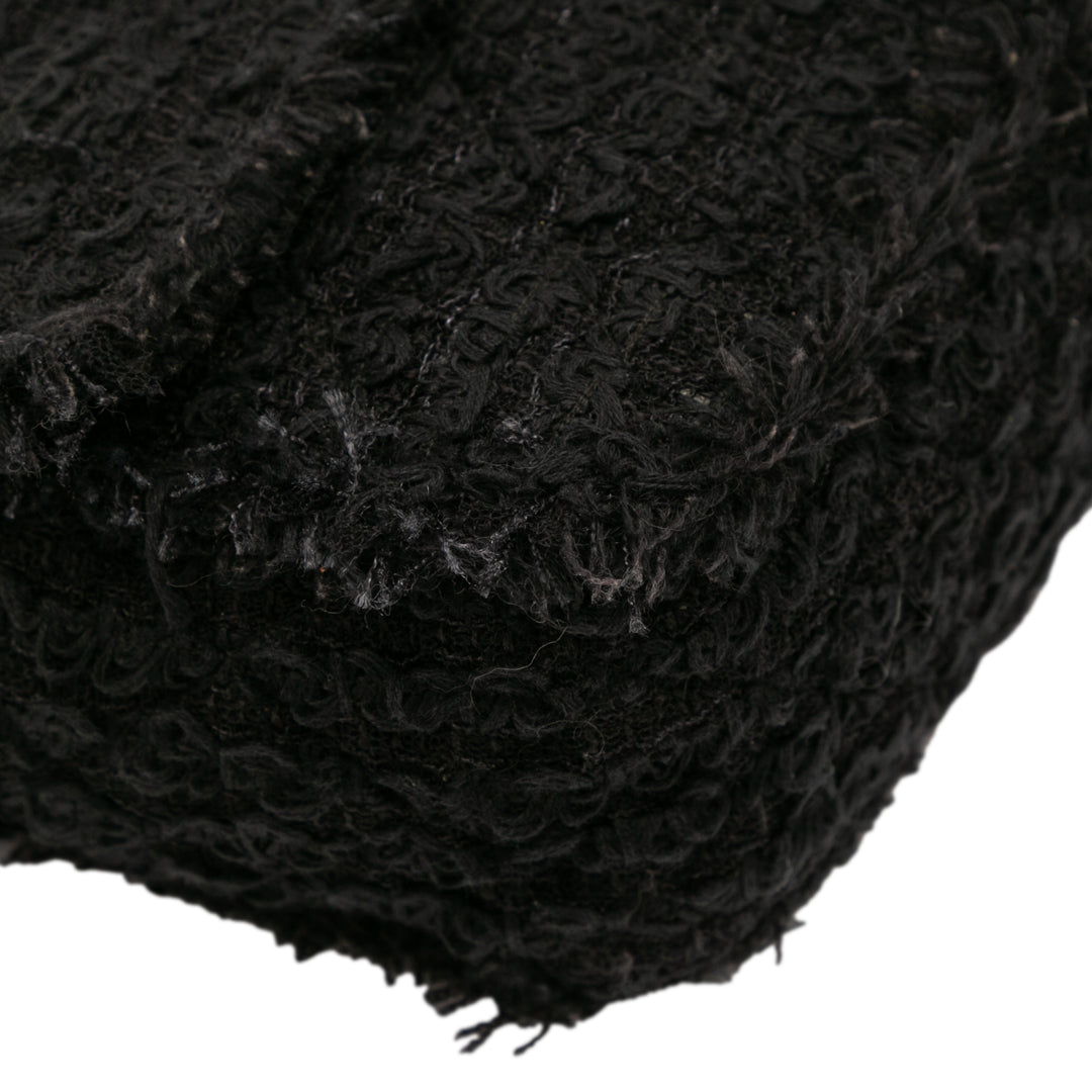 Chanel Medium Classic Tweed Simple rabat Noir – GABY PARIS Authentique