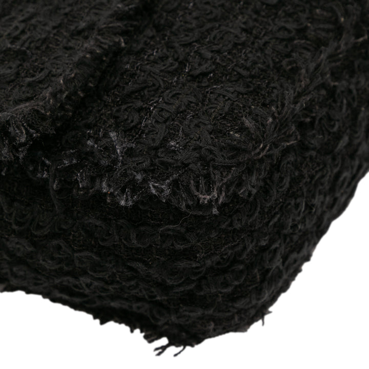 Chanel Medium Classic Tweed Simple rabat Noir – GABY PARIS Authentique