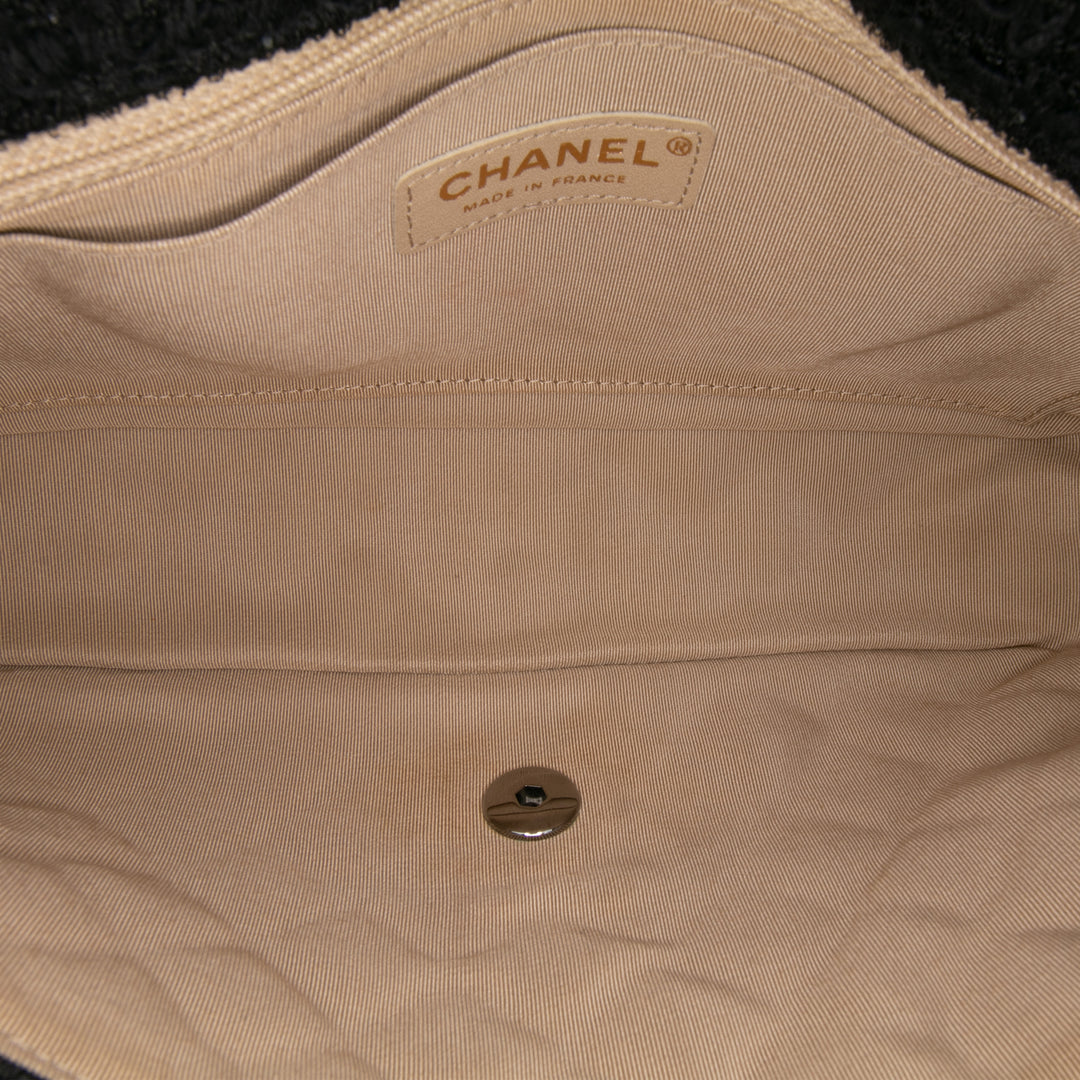 Chanel Medium Classic Tweed Simple rabat Noir – GABY PARIS Authentique