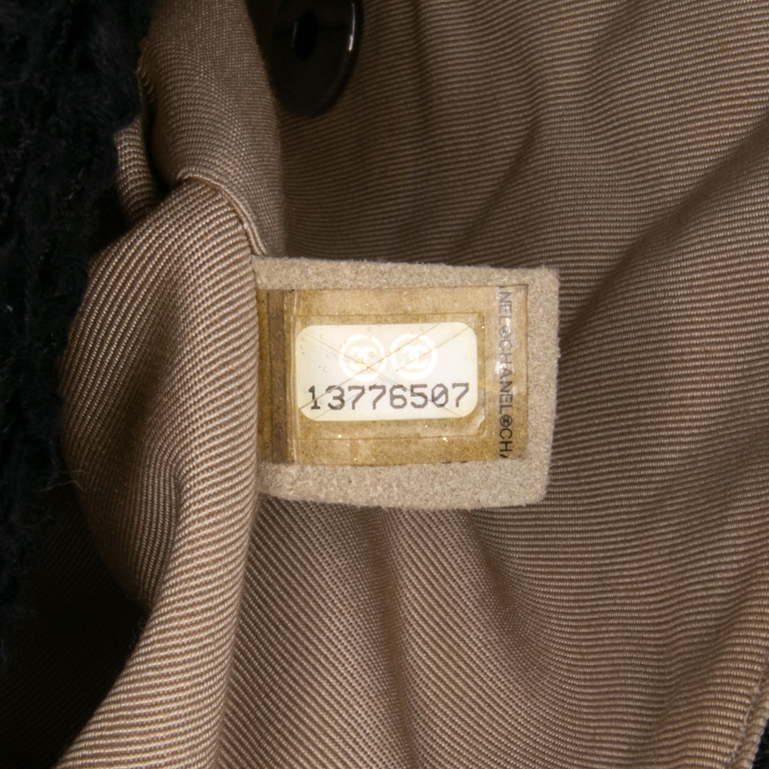 Chanel Medium Classic Tweed Simple rabat Noir – GABY PARIS Authentique