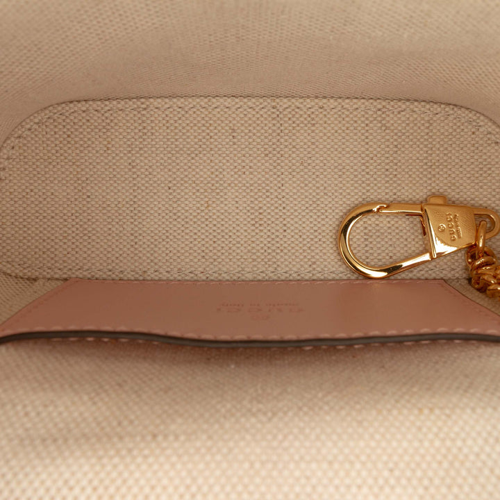 Gucci Mini GG Marmont Matelasse Cuir de veau anse supérieure Vanity Sac à chaîne