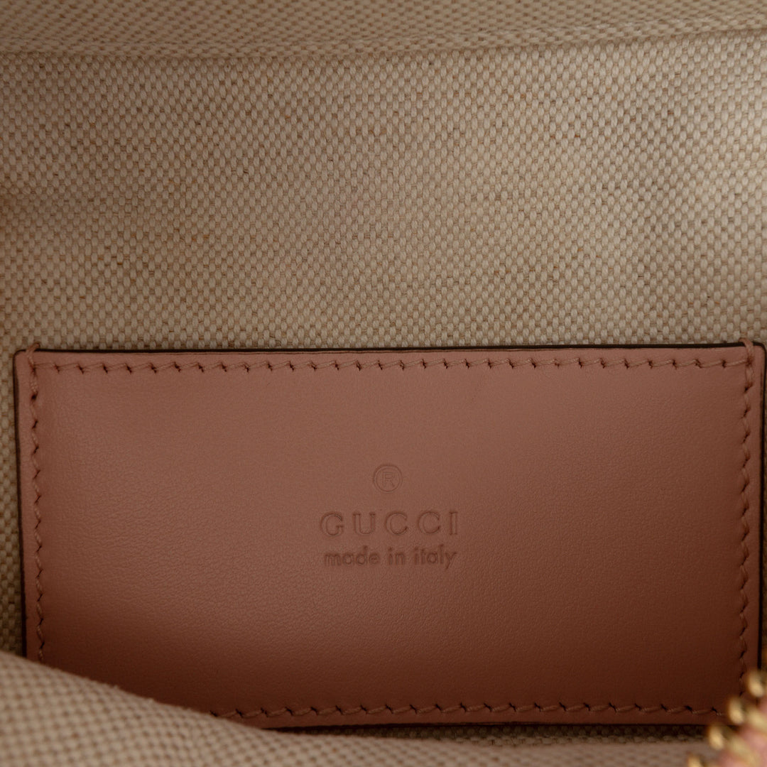 Gucci Mini GG Marmont Matelasse Cuir de veau anse supérieure Vanity Sac à chaîne