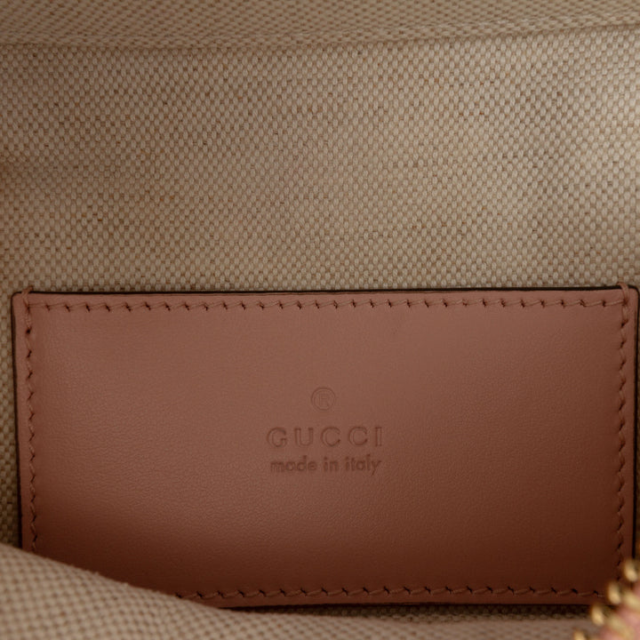 Gucci Mini GG Marmont Matelasse Cuir de veau anse supérieure Vanity Sac à chaîne