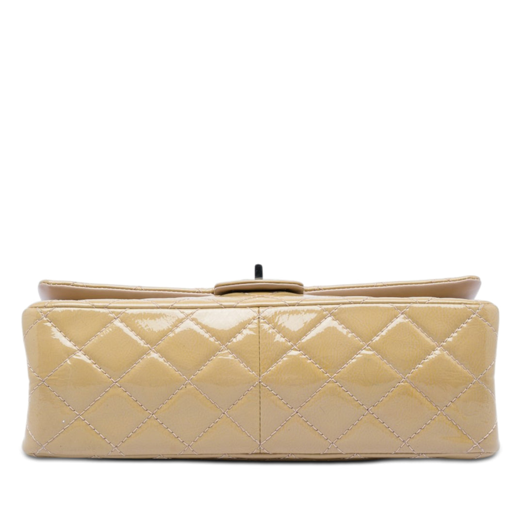 Chanel Matelassé froissé Cuir verni Reissue 2.55 Double rabat 226