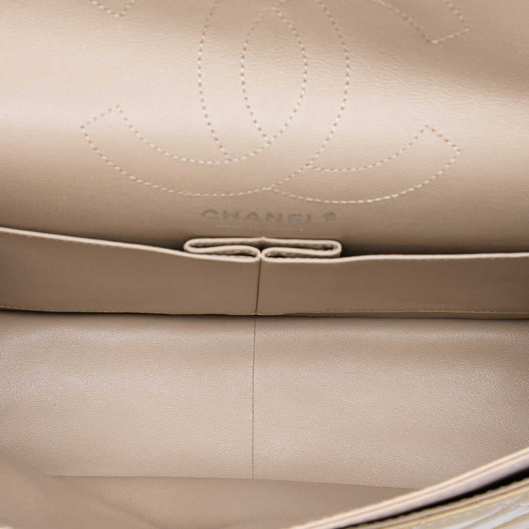 Chanel Matelassé froissé Cuir verni Reissue 2.55 Double rabat 226