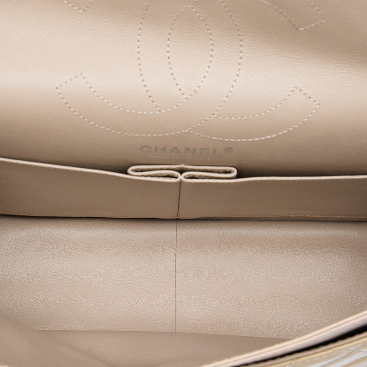 Chanel Matelassé froissé Cuir verni Reissue 2.55 Double rabat 226