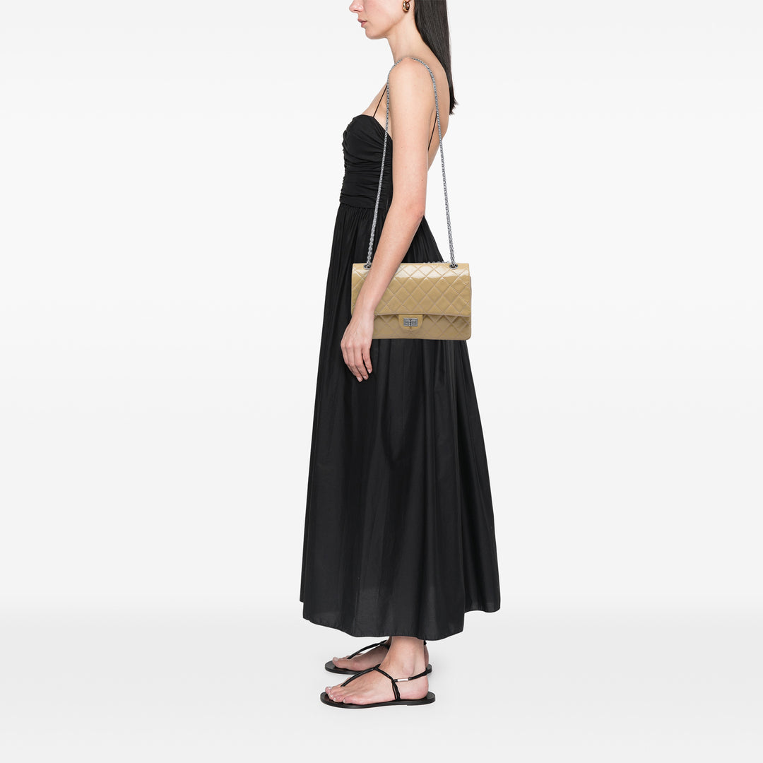 Chanel Matelassé froissé Cuir verni Reissue 2.55 Double rabat 226