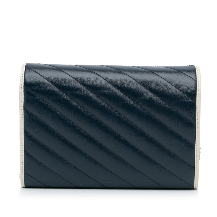 Mini GG Marmont Wallet on Chain Blue - Gaby Paris