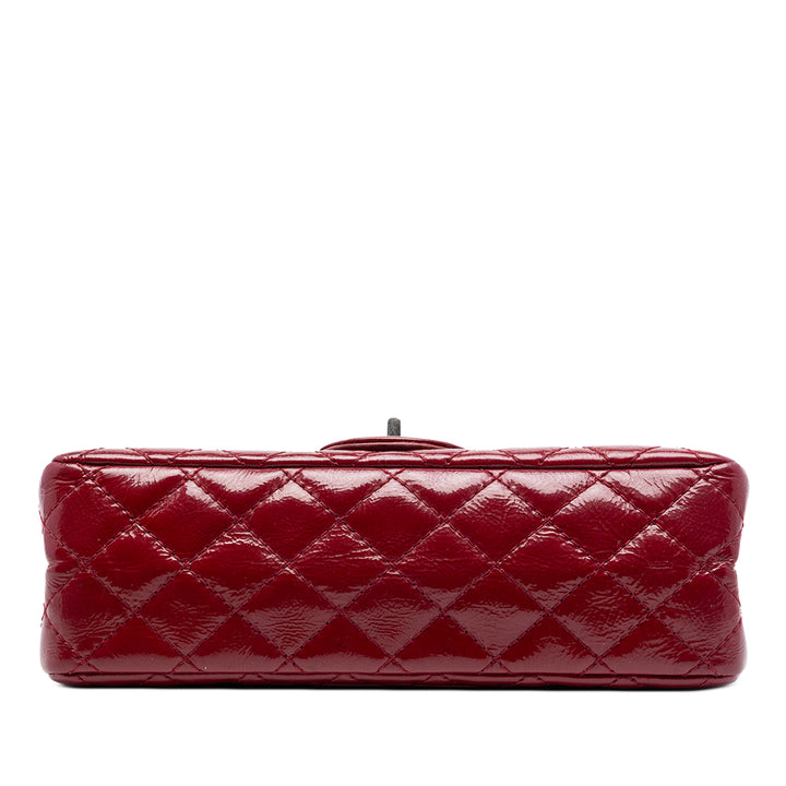 Chanel Matelassé froissé Cuir verni Reissue 2.55 Double rabat 225