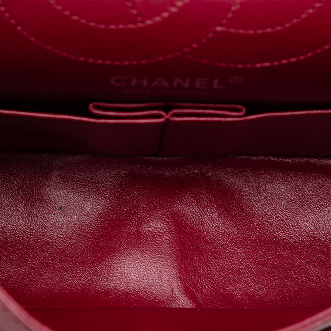Chanel Matelassé froissé Cuir verni Reissue 2.55 Double rabat 225