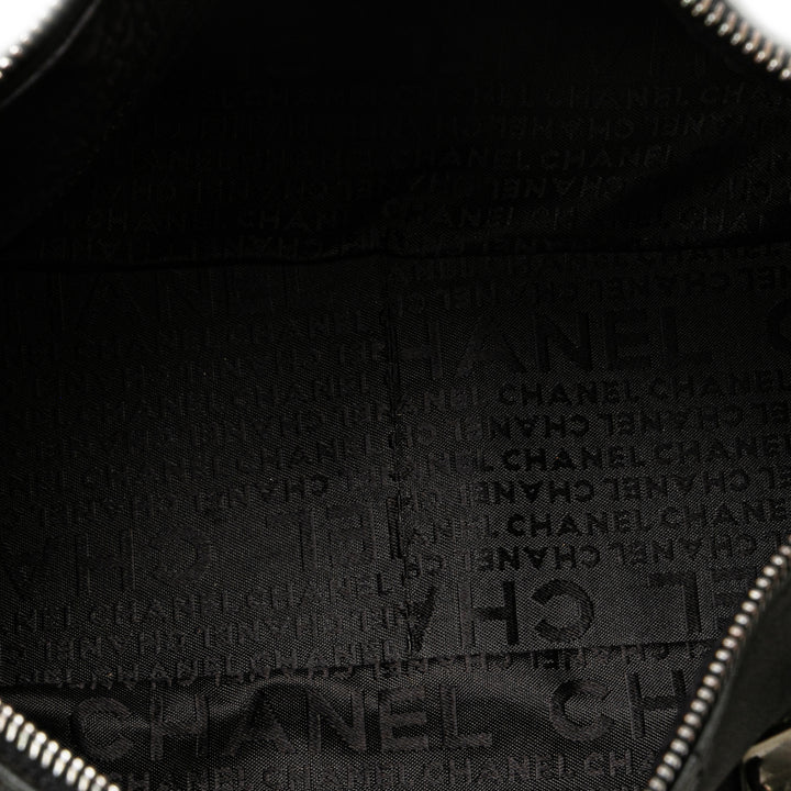 CC Square Quilted Lambskin Handbag Black - Gaby Paris