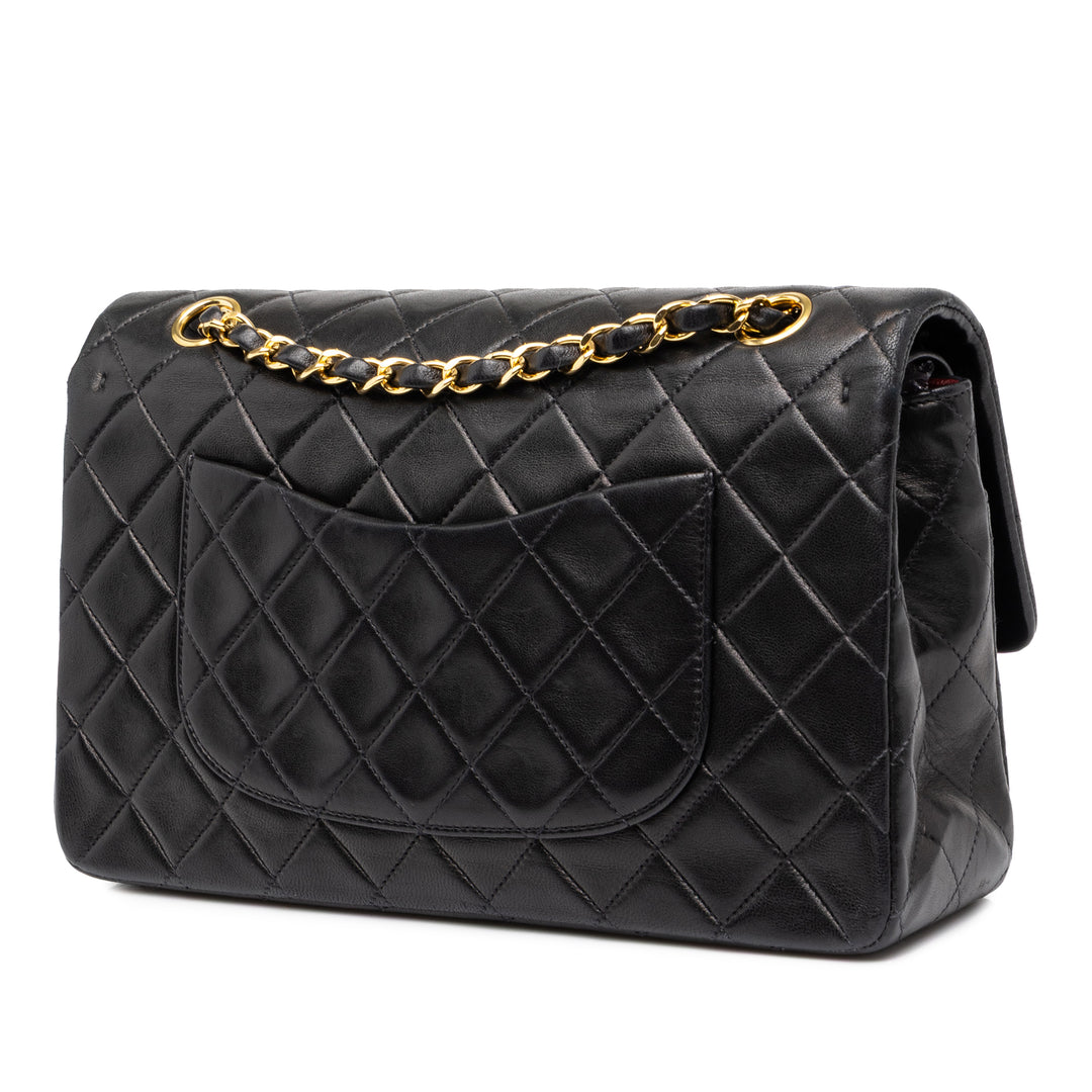 Chanel Classic Double rabat Moyen Cuir d'agneau Noir