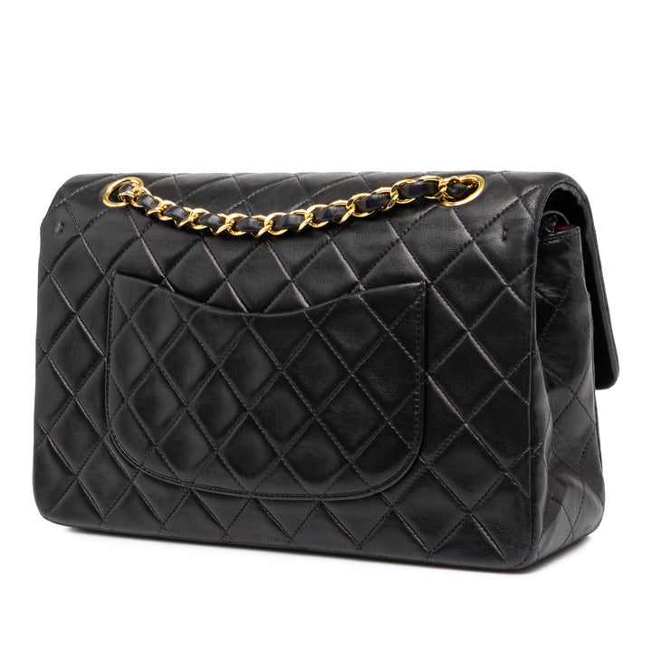 Chanel Classic Double rabat Moyen Cuir d'agneau Noir