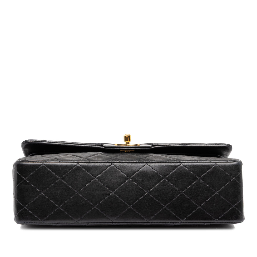 Chanel Classic Double rabat Moyen Cuir d'agneau Noir