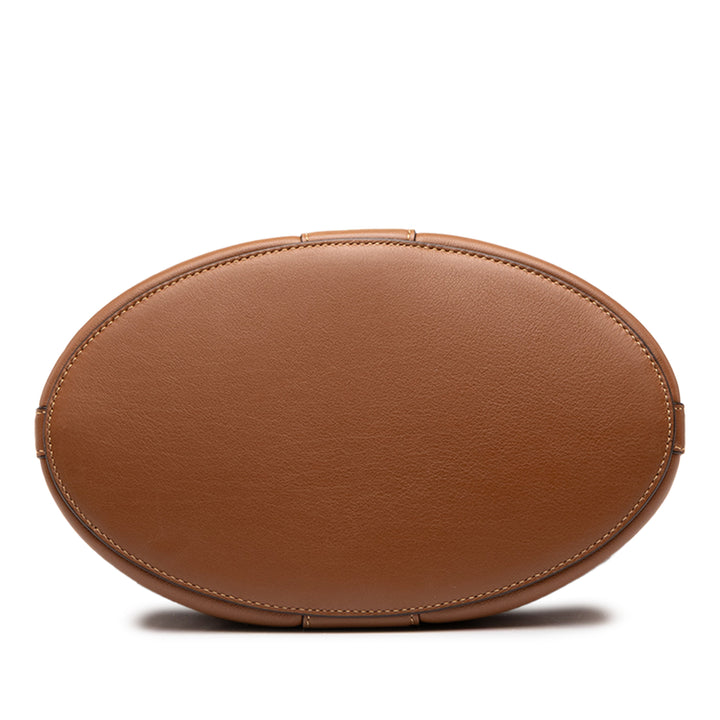 Saint Laurent Y Sac seau Cuir de veau lisse Marron – vue 3 – GABY PARIS