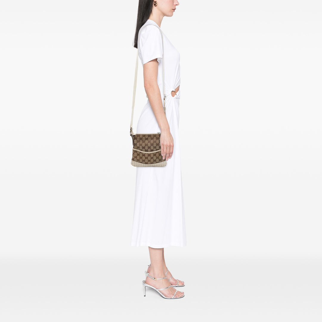 Gucci GG perforé Sac Petit Toile