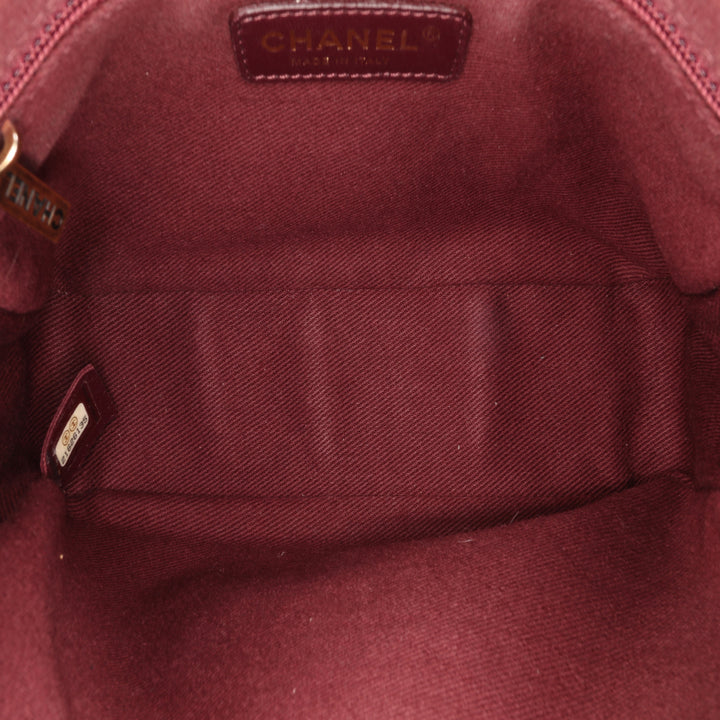 Chevron Lambskin Pyramid CC Camera Bag Black - Gaby Paris