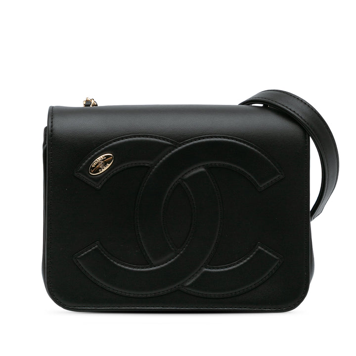 Lambskin CC Mania Flap Black - Gaby Paris