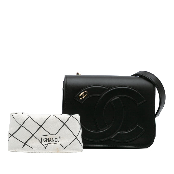 Lambskin CC Mania Flap Black - Gaby Paris