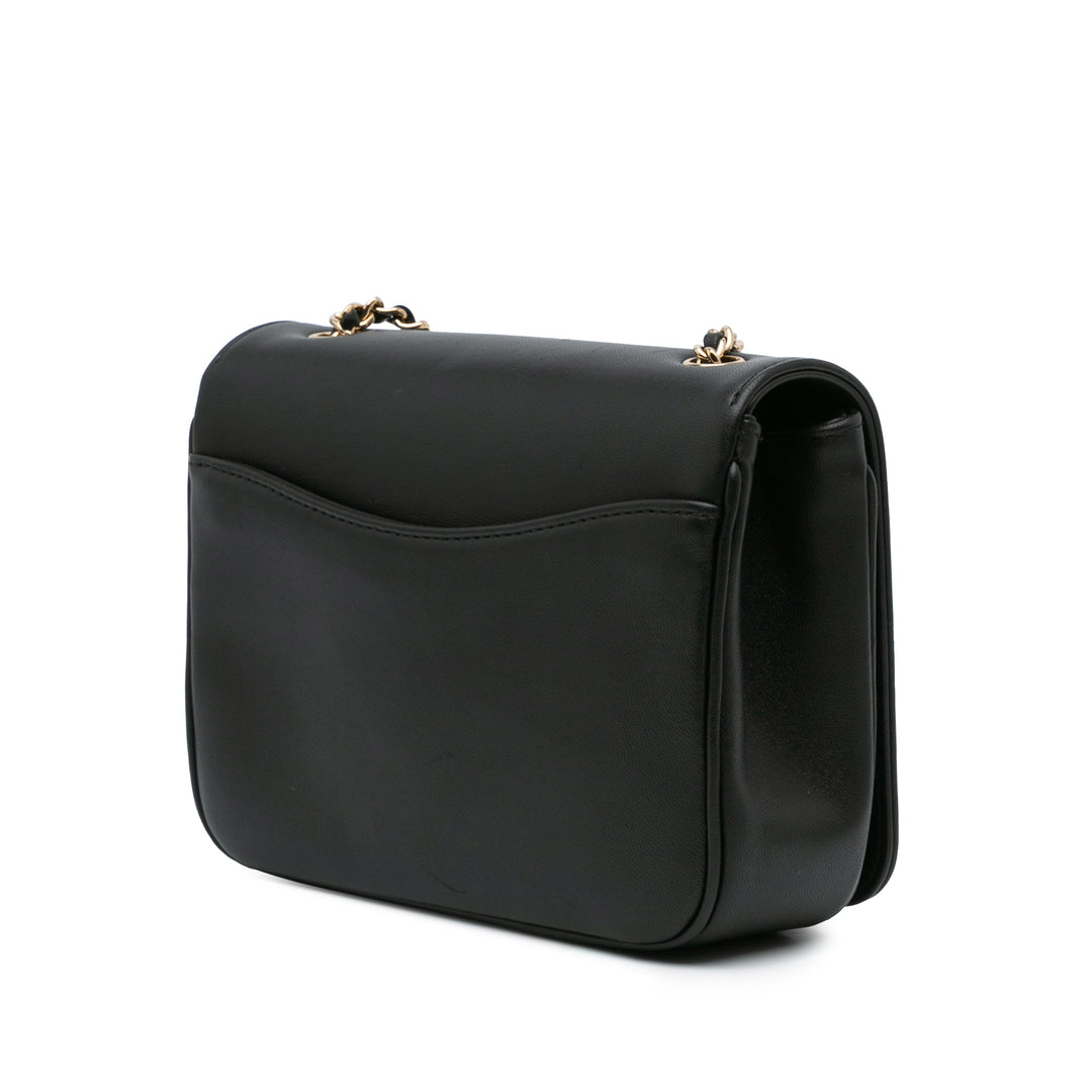 Lambskin CC Mania Flap Black - Gaby Paris