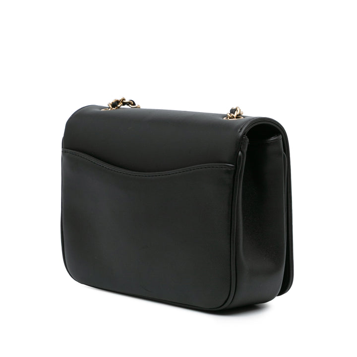 Lambskin CC Mania Flap Black - Gaby Paris