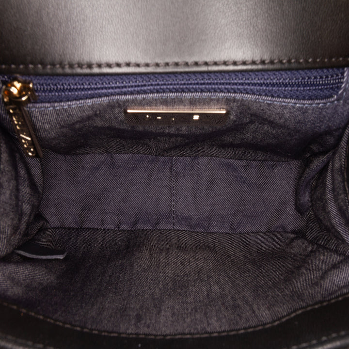 Lambskin CC Mania Flap Black - Gaby Paris